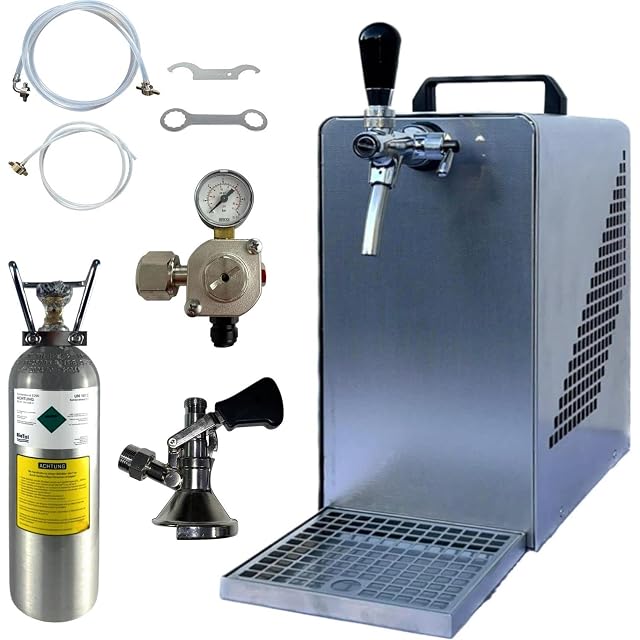 Refroidisseur à bière à circulation BieTal avec robinet et détendeur CO2