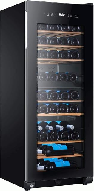 Cave à vin double zone Haier WS53GDA 53 bouteilles, noire