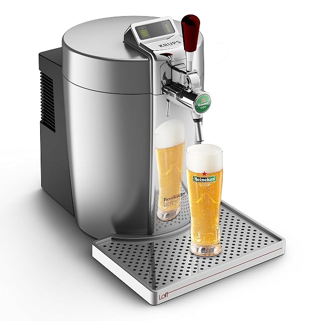 Tireuse à bière Krups Beertender Loft Edition, argent et chrome