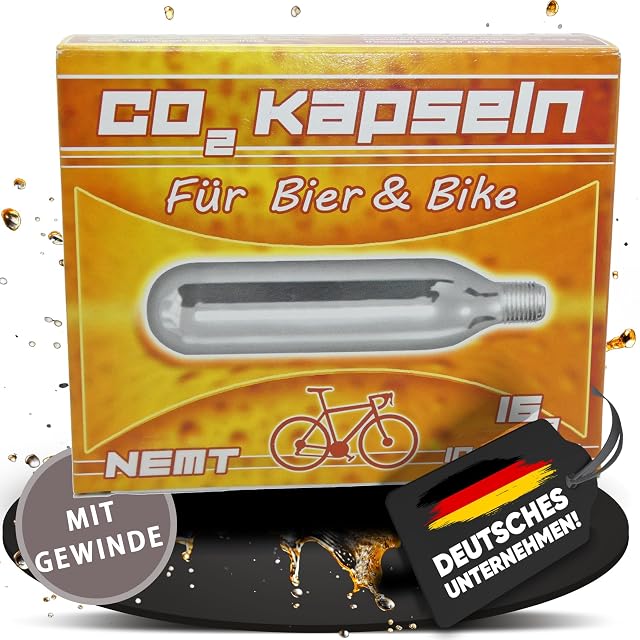 Cartouches de CO2 filetées NEMT, boîte de dix